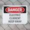 Signmission Electric Current Keep Away Danger Sign, Plastic, 10in W x 7in L, 2PK OS-2PACK-DS-P-710-L-1945 - alternate 2